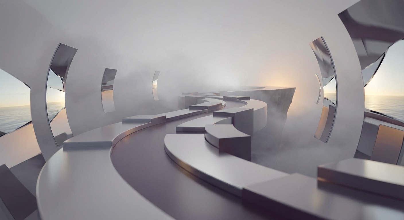 Abstract representation of forecasting uncertainty